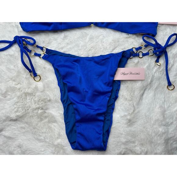 Agent Provocateur ASHIA💙 Blue Bikini Swim Set AP Size 4 - Picture 6 of 10